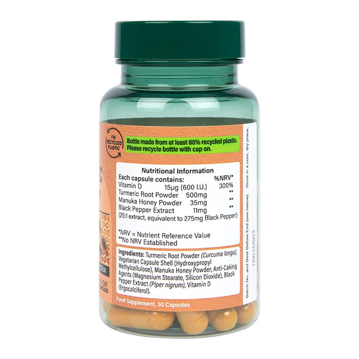 Holland & Barrett Turmeric + Manuka Honey 30 Capsules